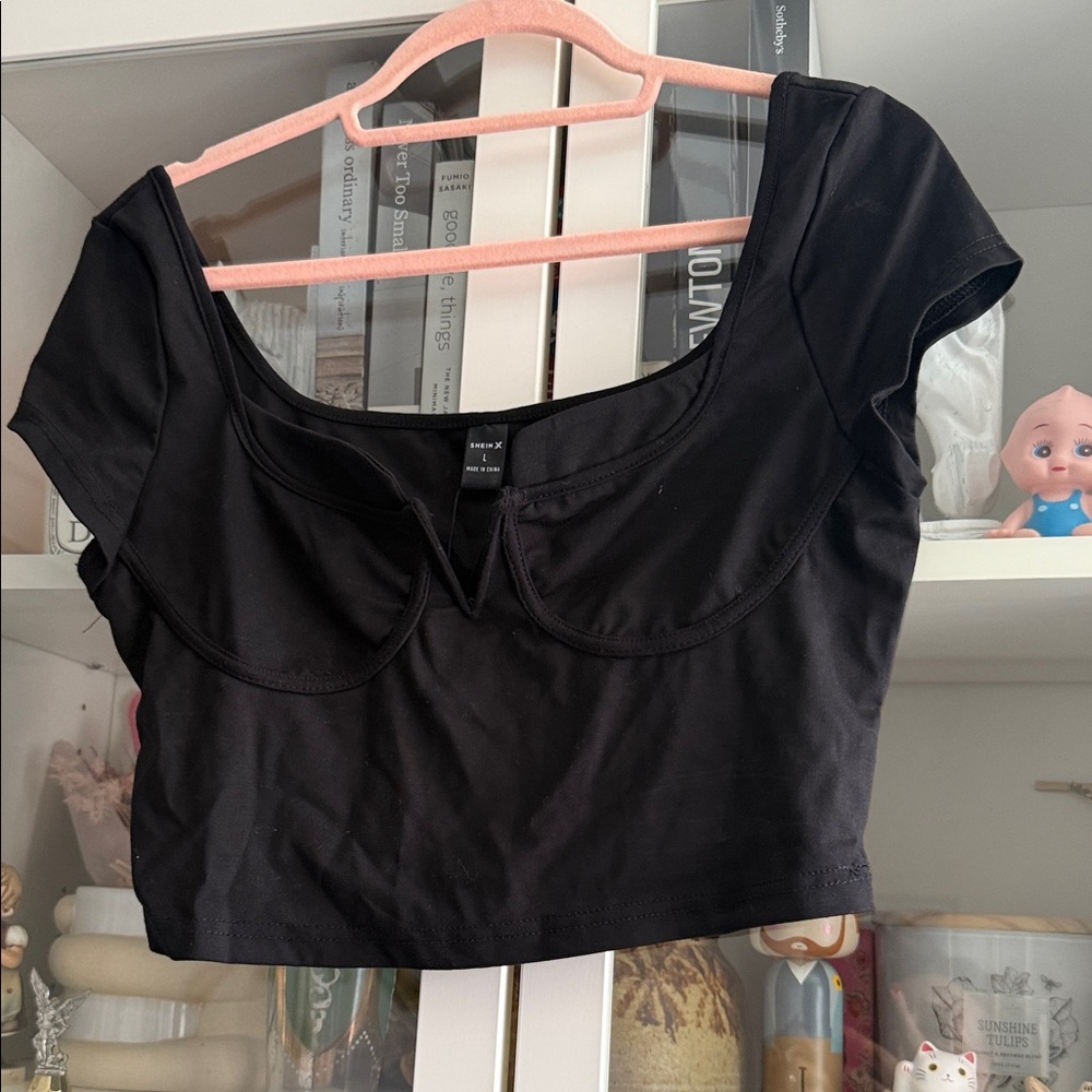 Shein Black Women's Crop Top
